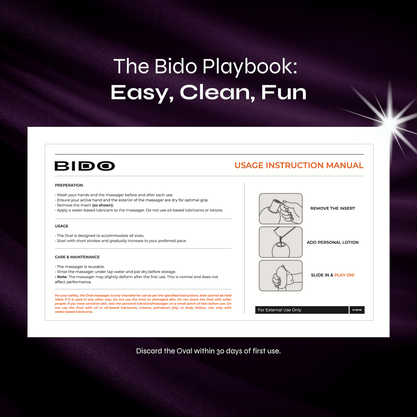 Bido Oval Massager Kit - ESCALATE