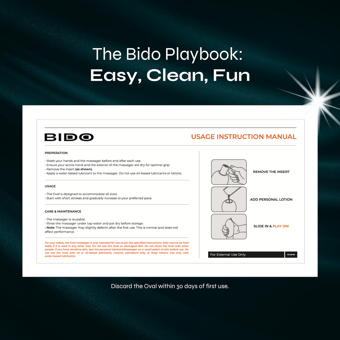 Bido Oval Massager Kit - OCEAN